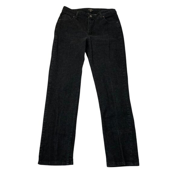 Riders By Lee Women's Jeans 22W Black Denim Mid Rise Skinny Classic Casual Y2K - Picture 1 of 16